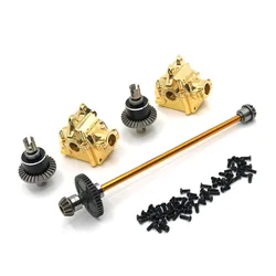 Upgrade Metal Center Drive Shaft Assembly Gearbox Differential Kit For Wltoys 144010 144001 144002  parts