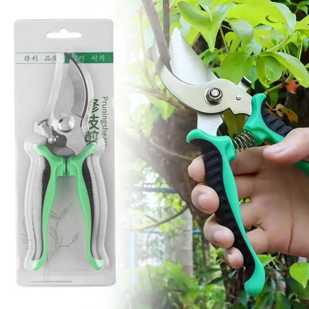 Stainless Steel Garden Fruit-picking Scissors Multi-functional Labor-saving Scissors Pruning Non-slip Scissors Branch Garde P6t8