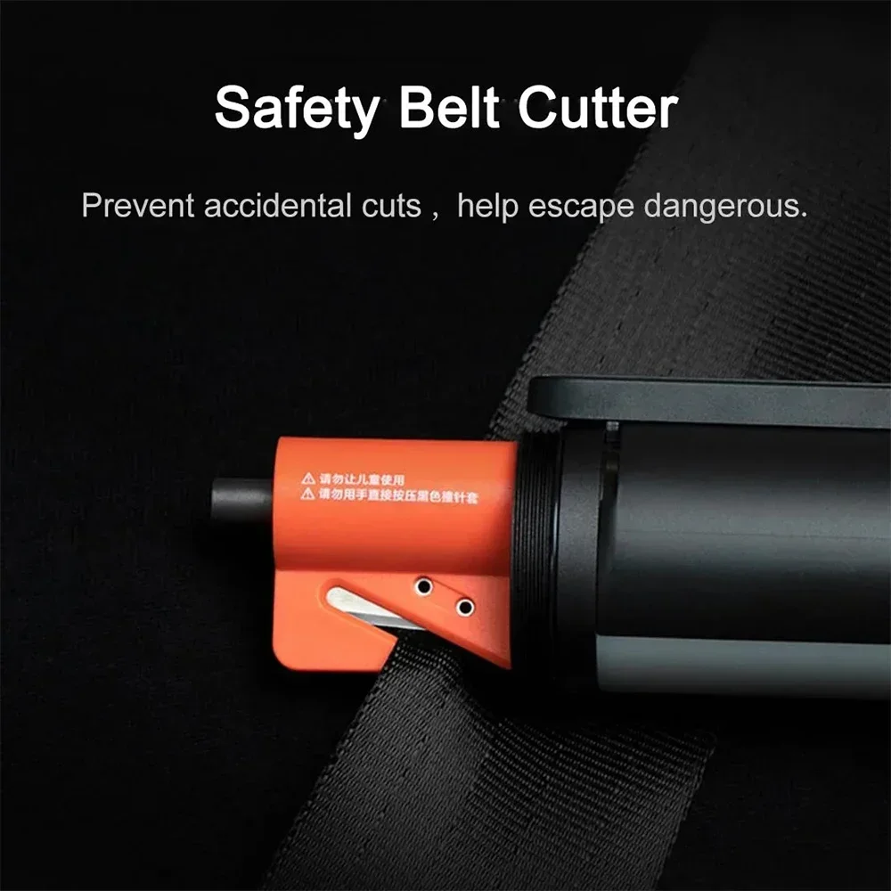 Xiaomi Multi-functional LED Flashlight Zoomable Ultra Bright Window Breaker Safety Belt Cutter Car Emergency Light 3100mAh