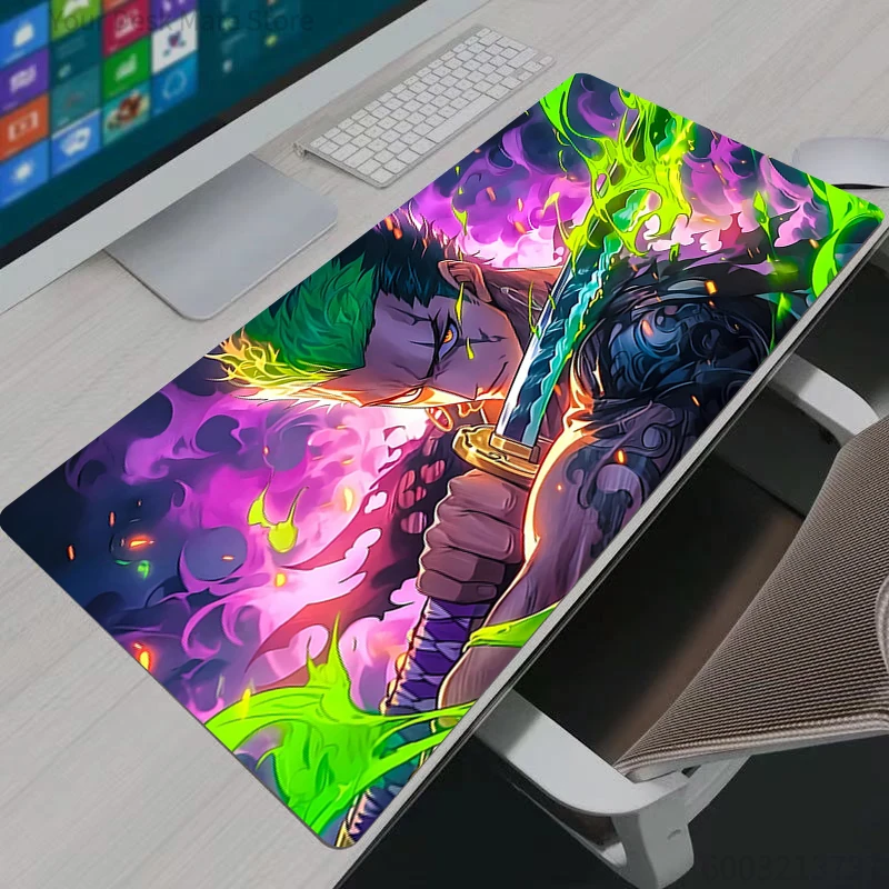 

Gaming Mouse Pads One Piece Zoro Gamer Home Computer HD Mousepad XXL Mouse Padss Keyboard Pad Carpet Non-Slip Office Mouse Mats