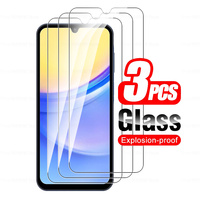 For Samsung Galaxy A15 5G Glass 3Pcs Tempered Glas Screen Protectors For Samsung A15 A 15 GalaxyA15 Armor Cover Protective Films