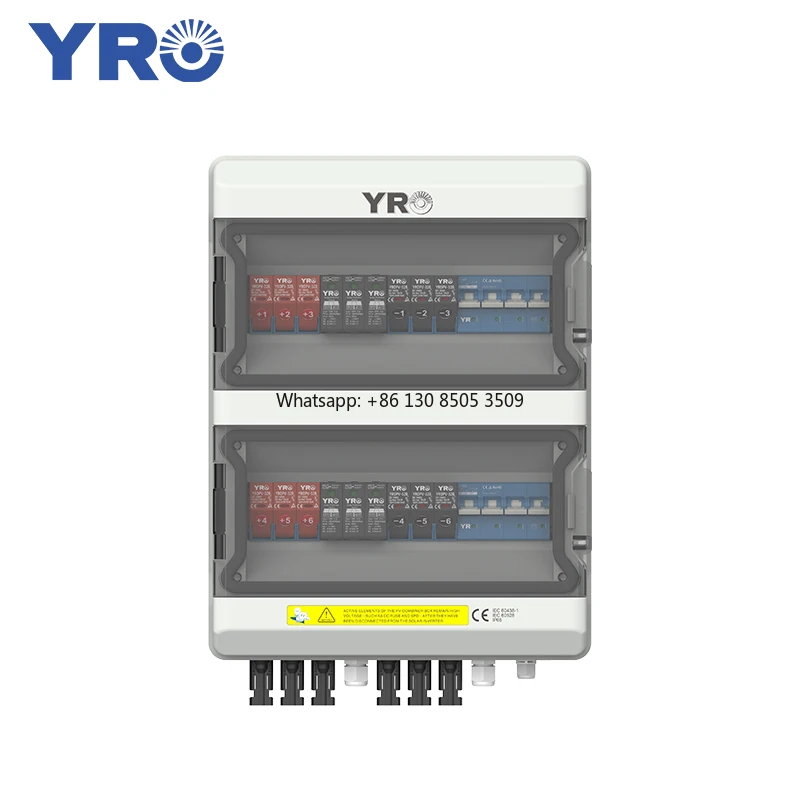 

6 in 2 Out 1000V Solar Combiner Box IP65 Waterproof Electronic Lock Combination Safe Key Locks Box Caja De Combiner