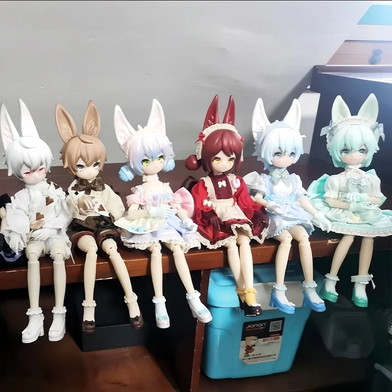 

Оригинальная Ufdoll Mini Tea Series 1/6, ограниченная подвижная кукла Bjd, серия лифта, украшение, фигурка, настольная модель, игрушки