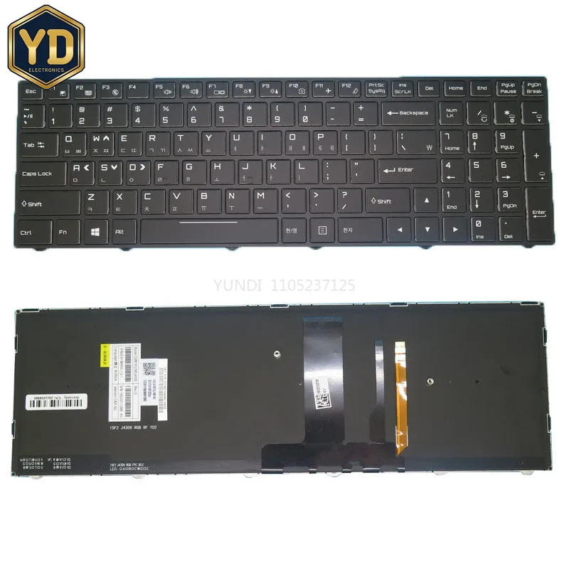 YD KR FR N850 Keyboard For Gigabyte Sabre 15 P45KV8 Sabre 17 RP47G CVM15F26F0J430E 6-80-N85H0-061-1 2Z703-FR45K-C81S French Kore