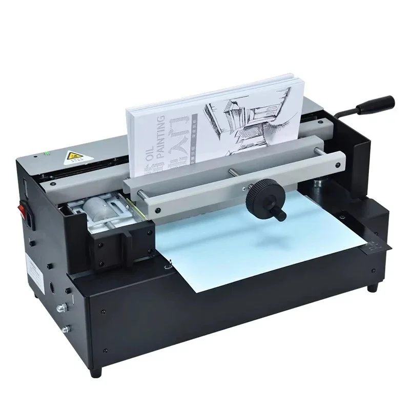 Desktop automatic adhesive book, hardcover hot melt adhesive binding machine