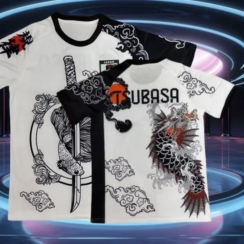 

Футбольный трикотаж, лето 2024, новая спортивная одежда с 3D принтом и повседневная легкая и дышащая мужская футболка унисекс из полиэфирного волокна