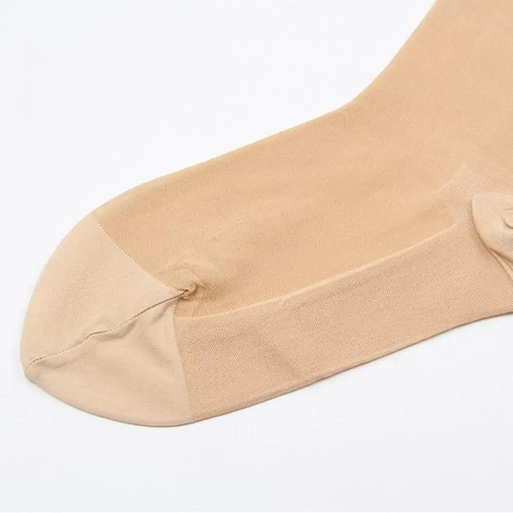 1 Pair Compression Stockings Below Knee Long Socks Foot Black/Apricot Mid Tube Socks Women Summer Stockings