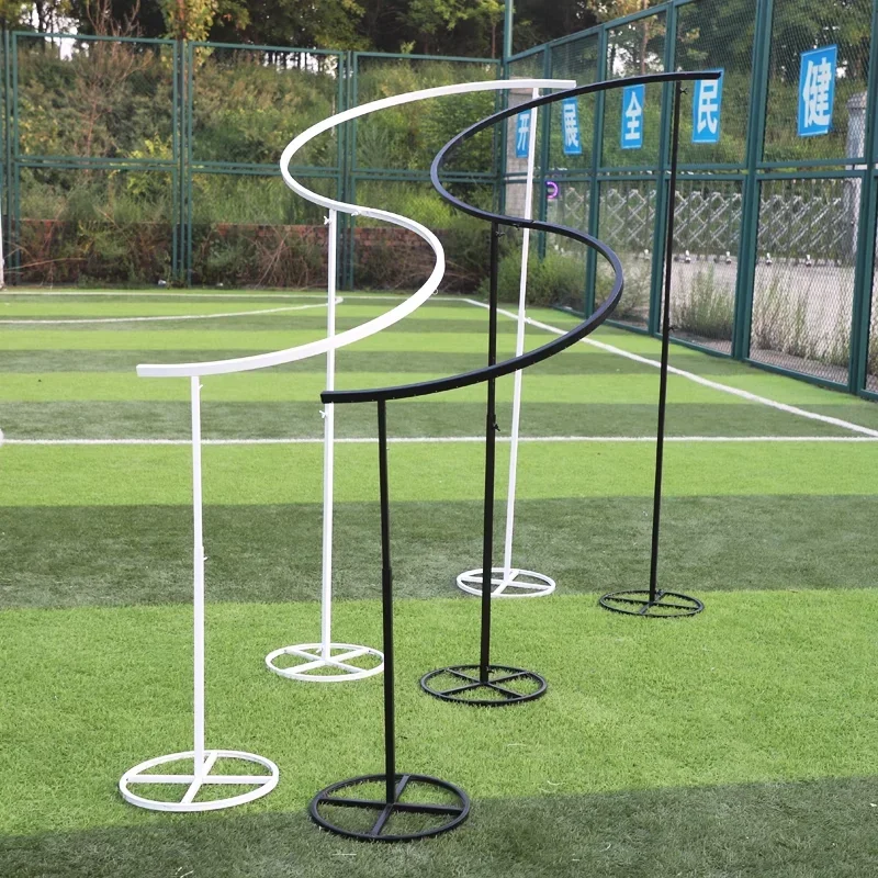 

Curved Metal Wedding Arch S Square Square Frame Walkway Pedestal Stand Suitable for Wedding Christmas Stage Background Decor