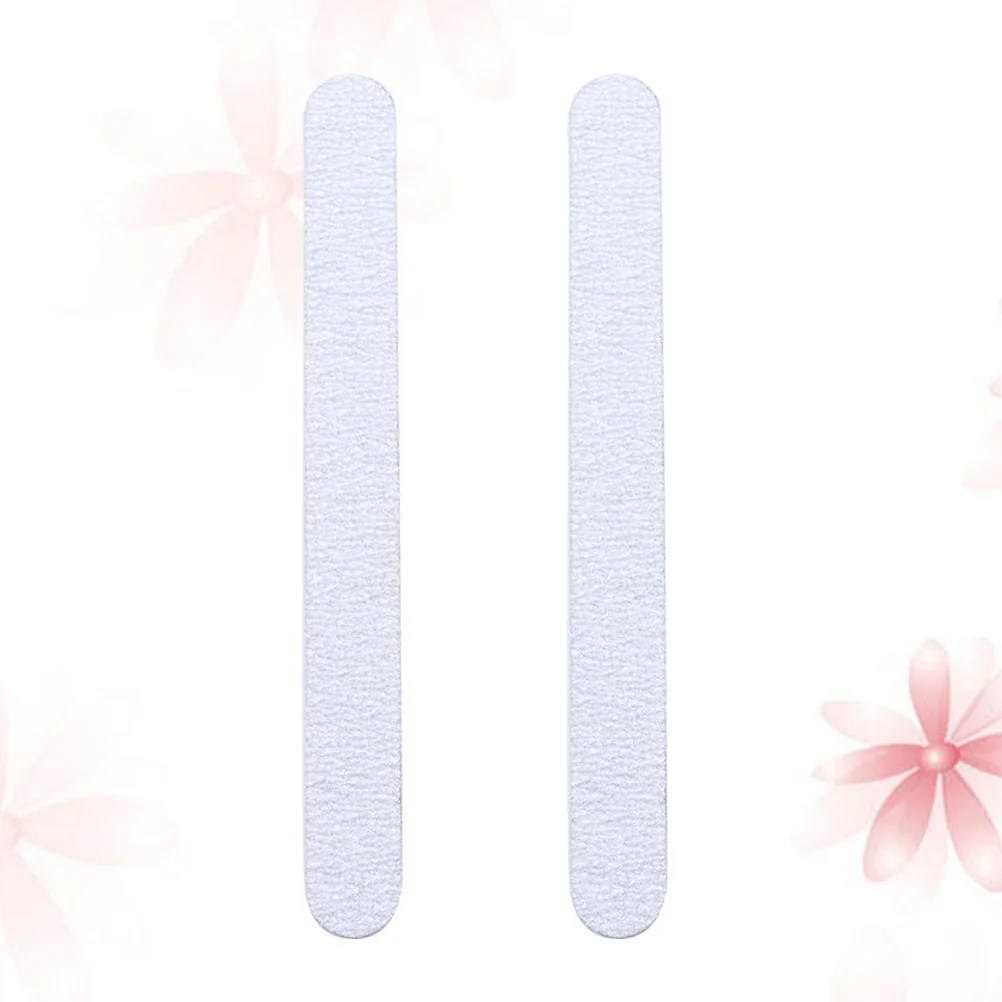 

2 Pcs Nail Sanding File Buffer Block Files Manicure Frosted Long Tool Double Sided