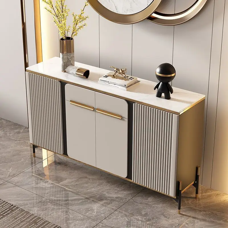 

Popular dining side cabinet Light luxury living room against the wall Entrance cabinet Side cabinet Simple modern cupboard Balco