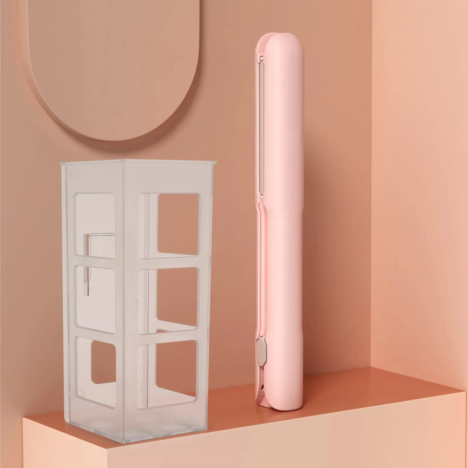 Hair Tool Organizer Wall Mount Sturdy Hair Curler Holder and Straightener Rack Bathroom Bedroom Organizer Multi-Functional Rack