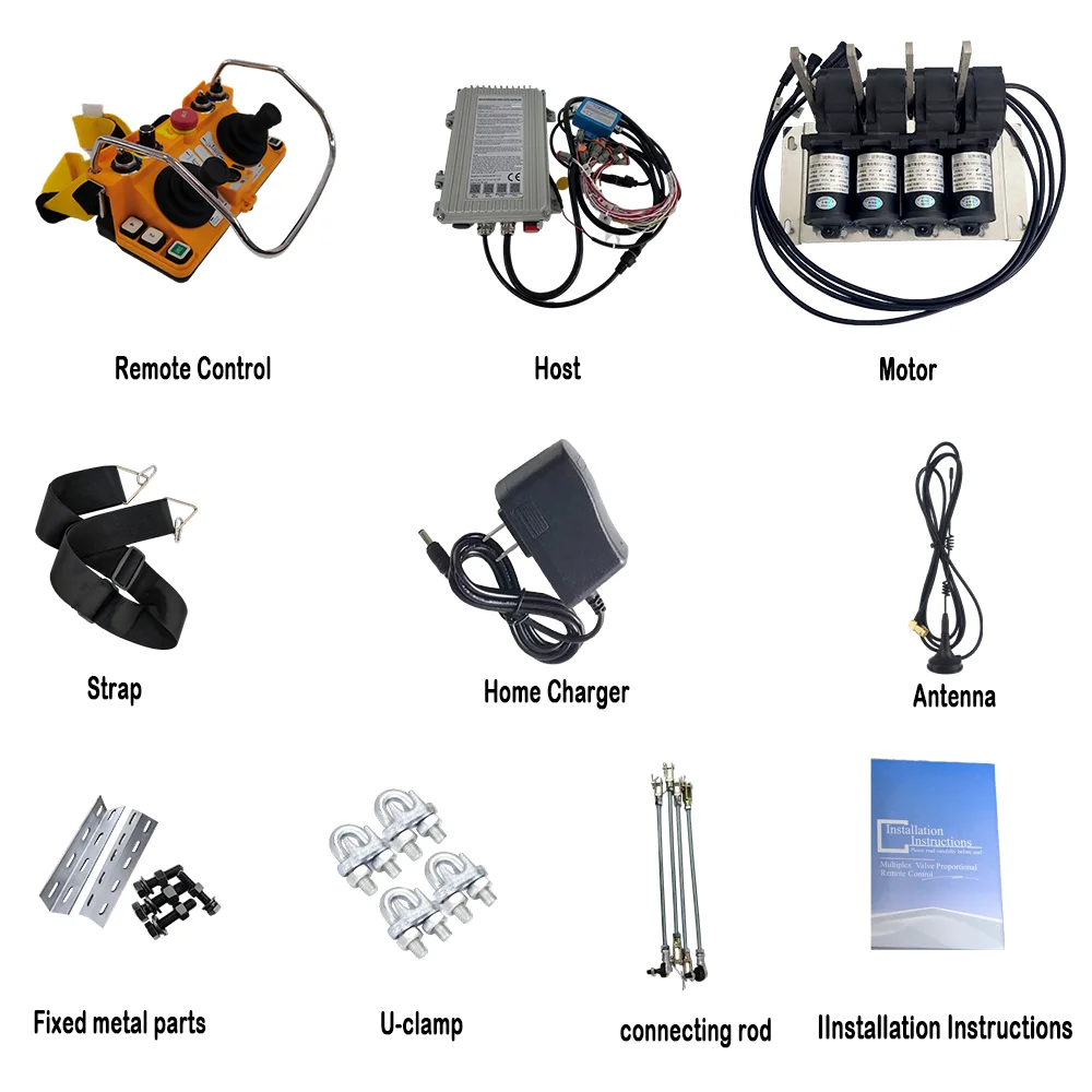 Industrial Remote Control for Dual-joystick Metal Structure Crane, Two Joystick Crane Remote Control