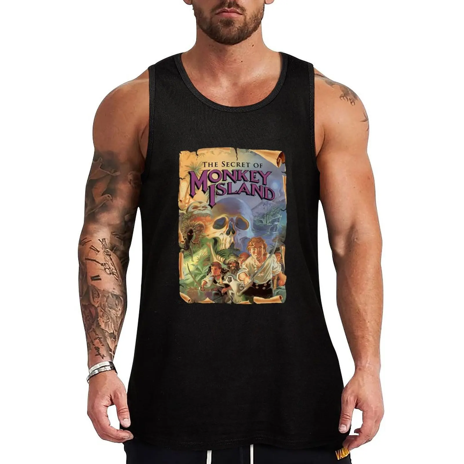 The Secret of Monkey Island Tank Top Outdoor Summer Tank Top Casual Loose Sleeveless Top