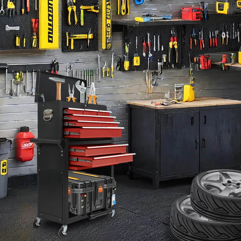 

Cabinet Cart Combination Combination tool Drawer Prevent Tool Tool cabinet Tool cart Used eight-drawer large capacity rolling to