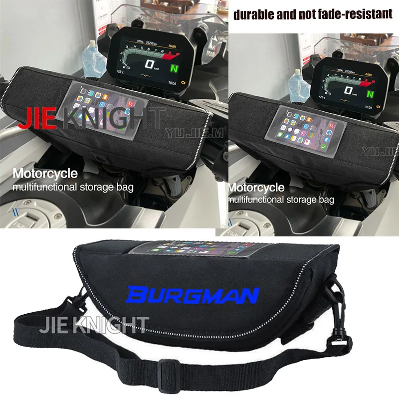 

Motorcycle Waterproof And Dustproof Handlebar Storage Bag Shock-proof Navigation Bag Travel Bag For Suzuki burgamn