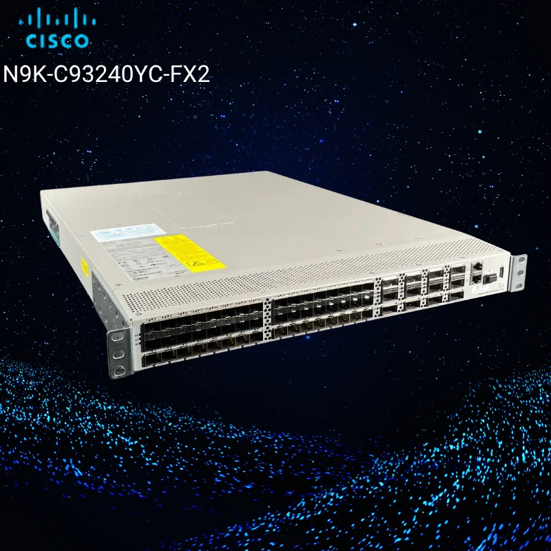 Ciscos N9K-C93240YC-FX2 Nexus 9300 Series 48x25G + 12x100G QSFP Layer 3 Core Switch with 1 Year Warranty SNMP Ready to Ship