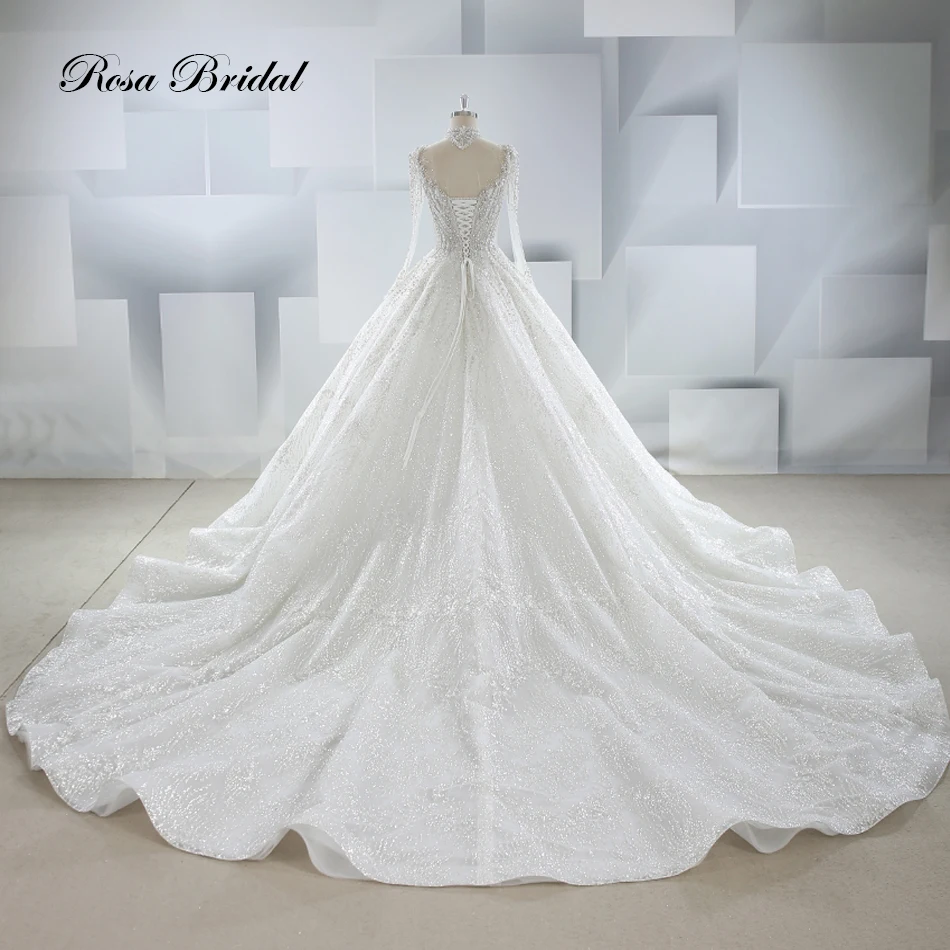 New Hot Sale Wedding Dress Original Design Luxury Full Beading Bridal Dress