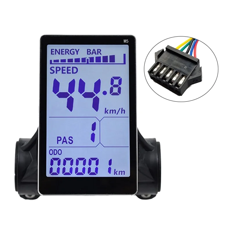 

M5 Electric Bike LCD Display Meter 24V 36V 48V 60V E LCD Panel Screen for Mountain Electric Bike(SM 5PIN)