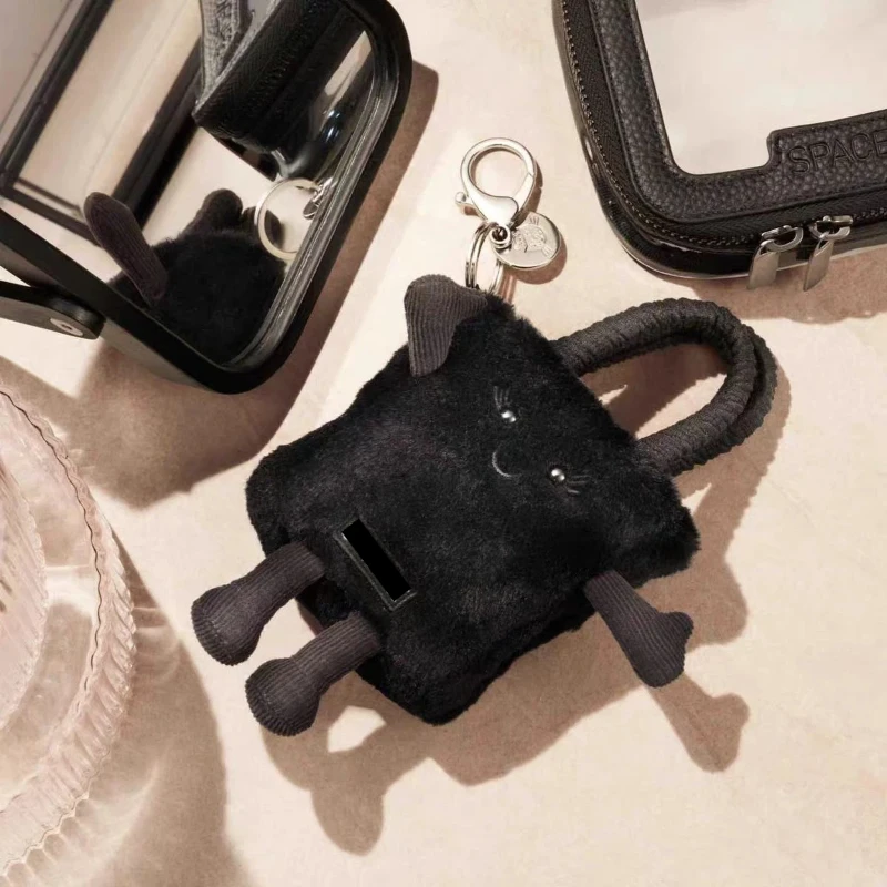 Bolso de felpa de elfo esponjoso limitado, llavero cruzado sin restock, muñeca suave Kawaii, regalo para niñas, tendencia coleccionable