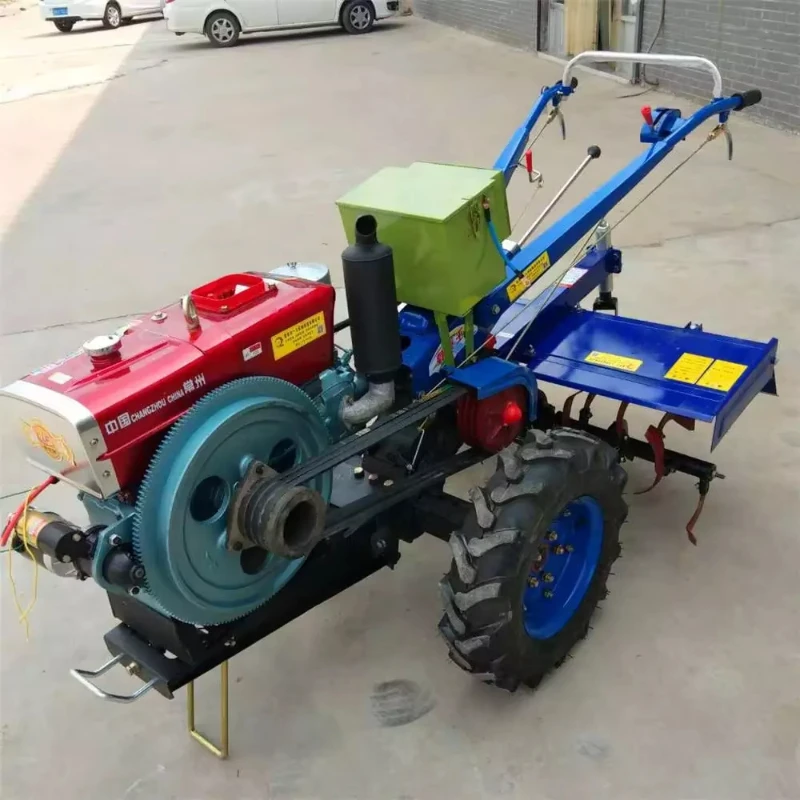 

2025 latest 8hp 10hp 12hp 15hp 18hp 20hp 22hp 25hp walking tractor two wheels mini agricultural tractor hot sale