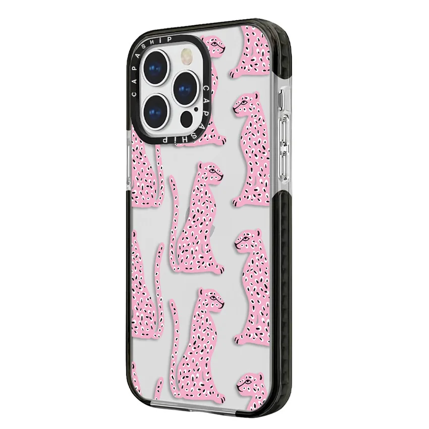 Pink Leopard Money Leopard Zebra Plant Case For iPhone 16 15 14 13 12 11 Pro X XS XR Max 7 8 Plus Soft TPU Shockproof Back Cover