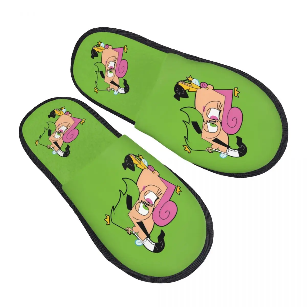 

Женские удобные теплые тапочки из пены с эффектом памяти The Fairly Oddparents, домашние тапочки с героями мультфильмов