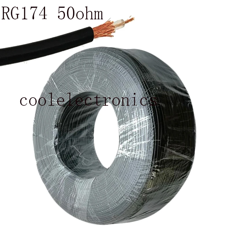 5m 10m 20m 30m 50m 100m RG174 RG-174 cable Wires RF Coax coaxial Connector cable 50 Ohm