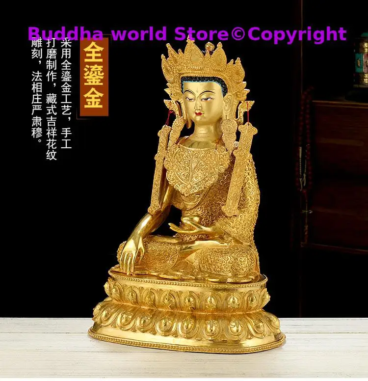 Imagem -06 - Estátua de Buda do Tibete Jokhang Grande 50cm Casa Templo Poderoso Buda Sakyamuni Juewo Revestimento em Ouro Estátua de Buda de Cobre