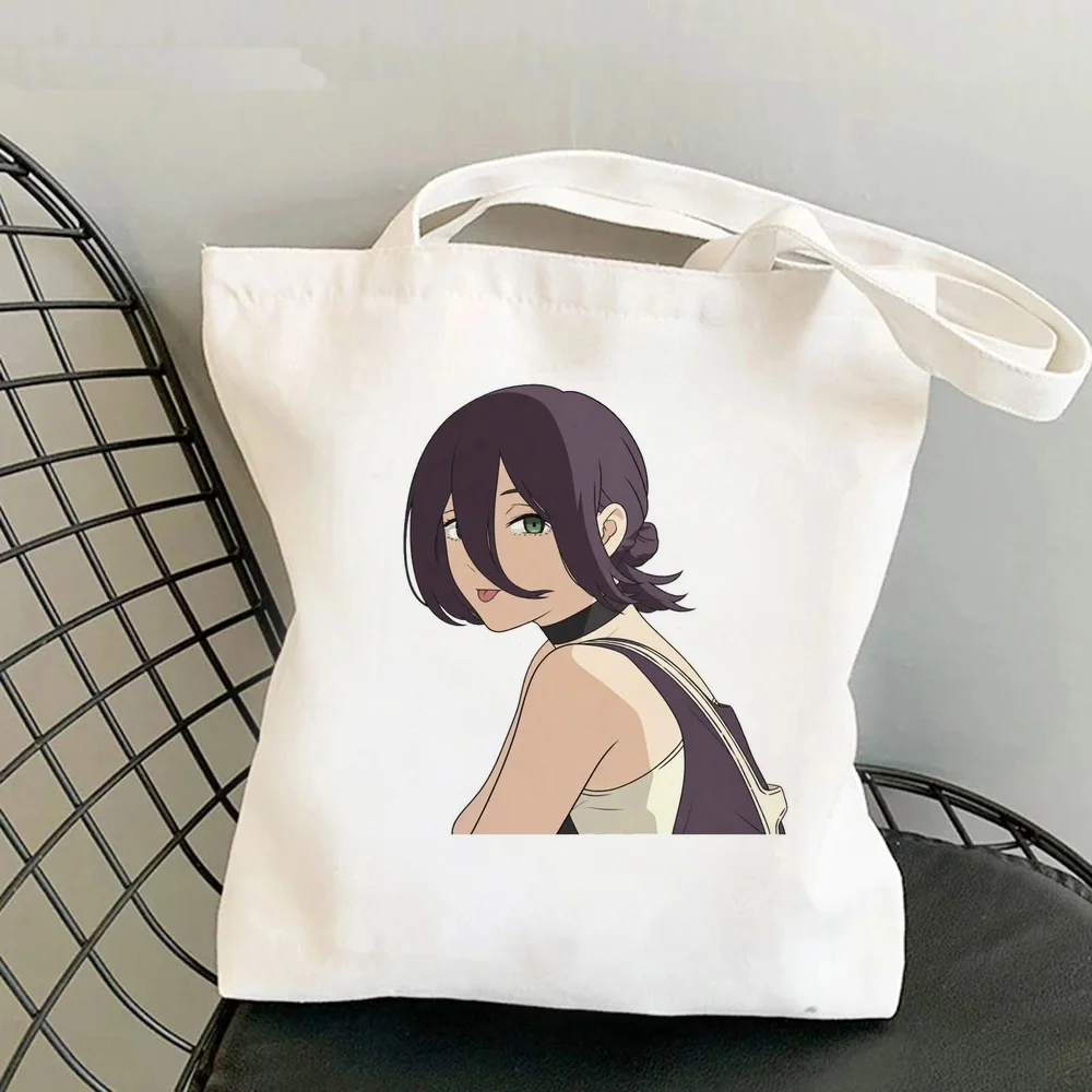 Chainsaw Man tote bag totebag bolsas de tela foldable einkaufstasche sac cabas woman