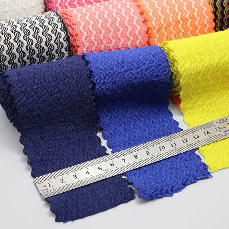 6cm color water ripple wide stretch elastic band trousers waist band, rubber band flat elastic accessories