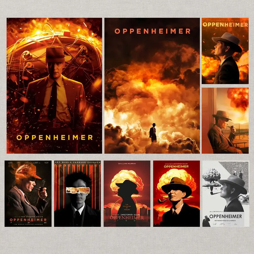 Monumental Pensive Movie Oppenheimer Poster Unframed Wall Art Prints Bedroom Living Room Office Home Decor Pictures