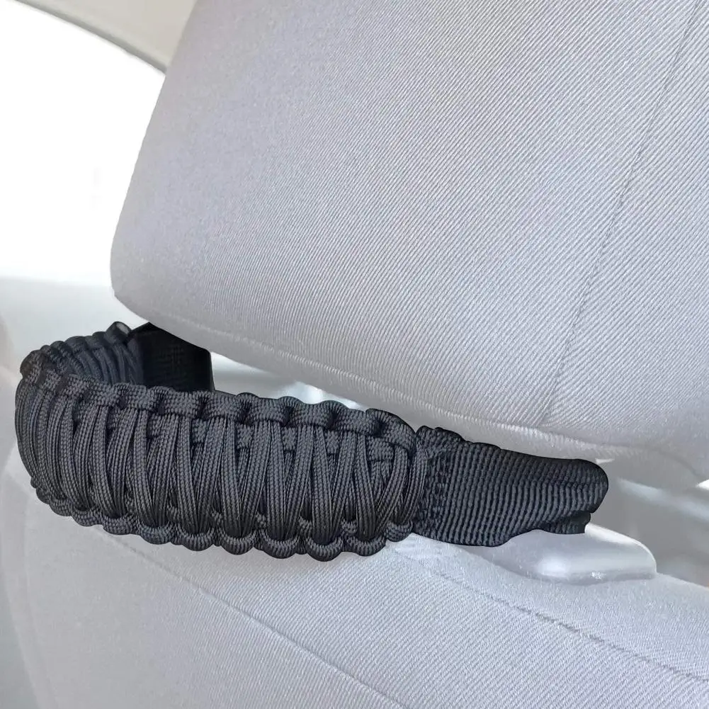 Manijas de agarre para reposacabezas trasero de asiento de coche, Asa de montaje de asiento hecha a mano resistente para Tj Jk Jl Land Cruiser Fj