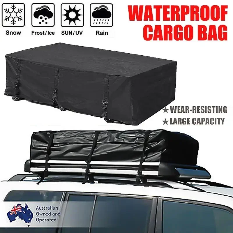 140x100x40cm Car Roof Top Bag Roof Top Bag Cargo Carrier Luggage Storage Bag Rack Travel Waterproof SUV Van for Cars Body Kit