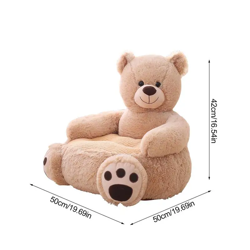 Cartoon Lovely Animals Skin Cover Panda Duck Kids Sofa Chair Plush Toys Seat Baby Nest Sleeping Bed Cushion