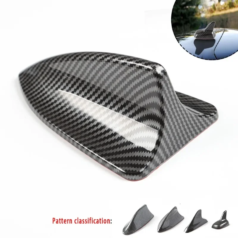 Automotive DecorationCarbon Fiber PatternAntenna UniversalModification Shark FinAntenna Wireless Roof TailAntenna