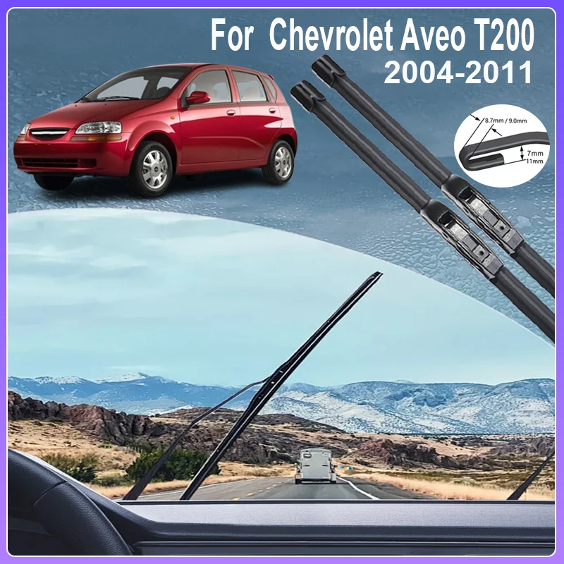 

Car Wiper Blade For Chevrolet Aveo T200 Accessories Daewoo Kalos Pontiac G3 2004~2011 Window Windshield Windscreen Wipers Brushe