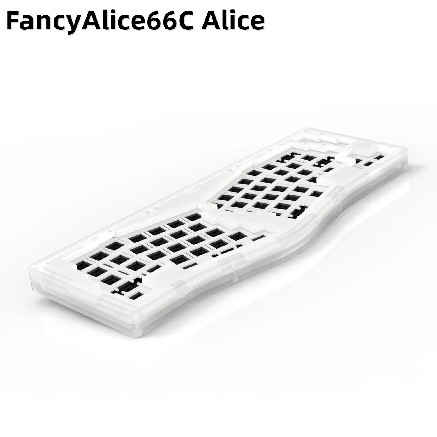 

FancyAlice66C Alice Keyboard Kit Acrylic CNC Case RGB Wired Gasket Mount Supports QMK Via Hot Swap South-Fancy Led DIY