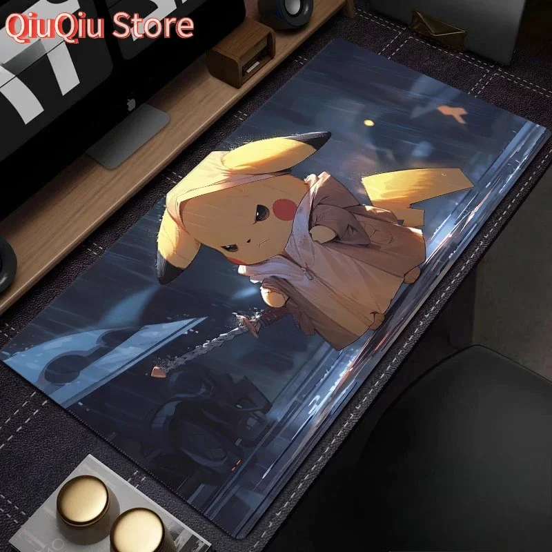 

High Definition Pokémon Gengar PU Leather Mouse Pad Oversized E-sports Game Animation Boys Computer Table Mat Large Keyboard Mat