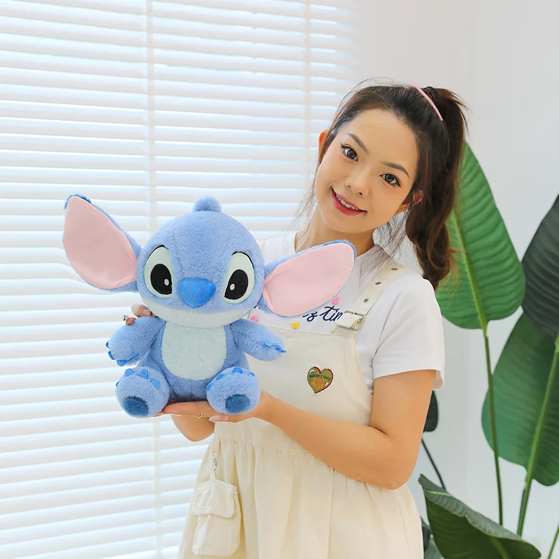 ディズニーステッチの子供用ぬいぐるみ,かわいい人形,ソファ枕,誕生日プレゼント,カワイイルームの装飾,クリスマスプレゼント