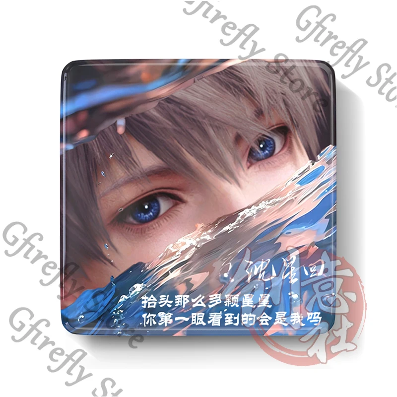 Magnet Kulkas Rafayel Cinta dan Deepspace Xavier Anime Kulkas Persegi Zayne Dekoratif Dinding Pertunjukan Garniture Hadiah Sylus