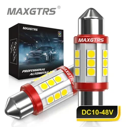 2x Festoon C5W C10W 3030 LED SMD Bulb 31mm 36mm 39mm 41mm CANBUS 24V Warm White Car LED Lamp Interior Dome Map Reading Light