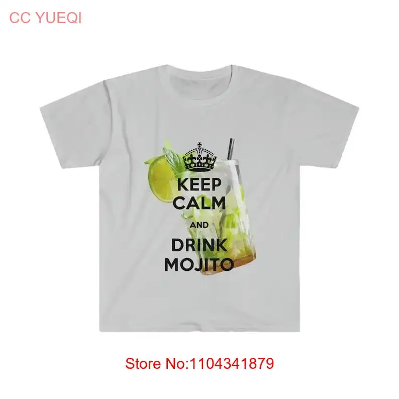 T Shirt Design Keep Calm and Drink Mojito Softstyle Summer long or short sleeves