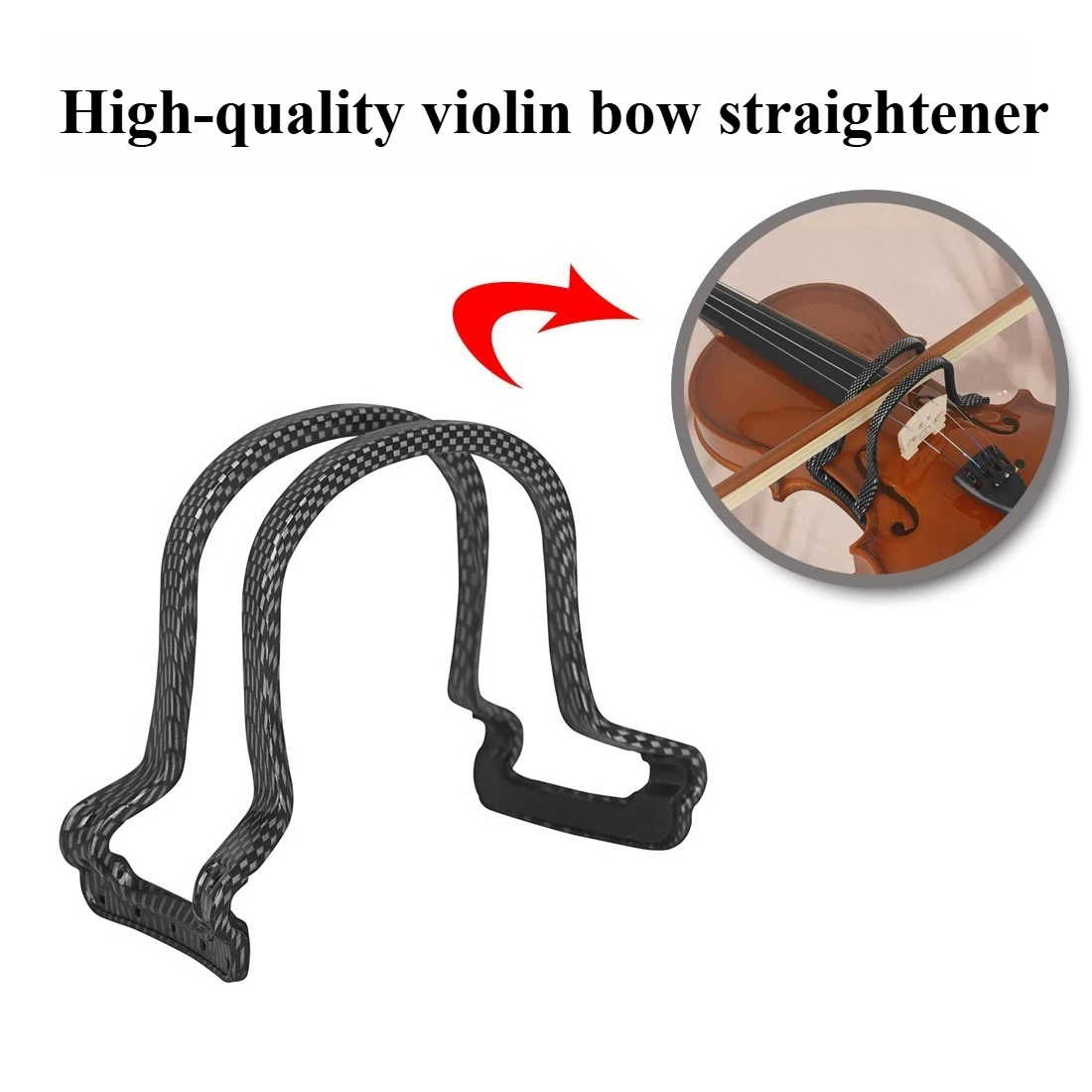 

High quality violin straightener Carbon fiber straightener Violin bow position Hand aligner Violin accessories