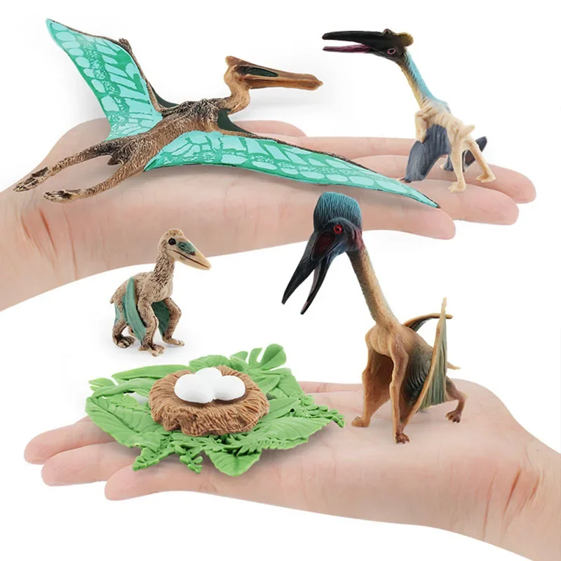 Jurassic Dinosaur Life Cycle Pterosaur Tyrannosaurus Growth Cycle Model Action Figures T Rex Dino Egg Miniature Educational Toys