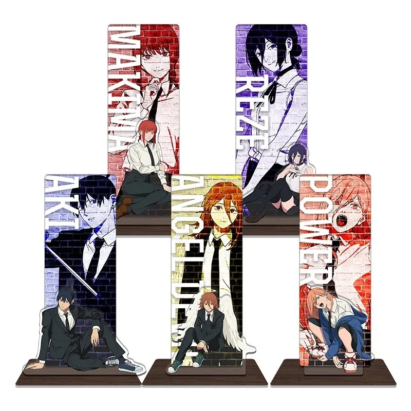 Anime Chainsaw Man Makima Beehm Denji Hayakawa Aki Power Reze Pochita Figurka Cosplay Podstawka Akrylowa Stojąca Akcesorium Rekwizyt