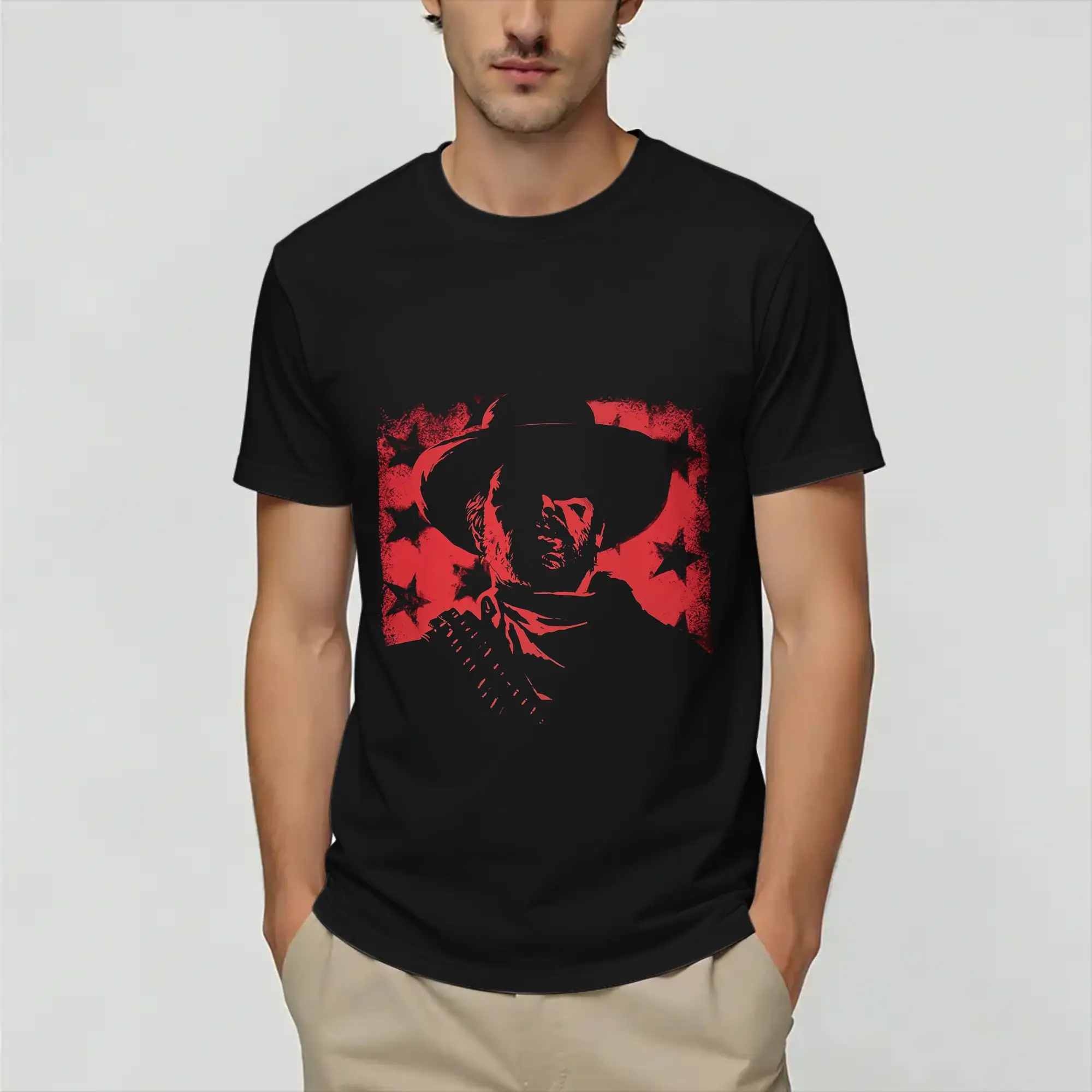 Red Dead Redemptions  100 Cotton T Shirt For Men's Summer  Classic T Shirts Crew Neck Fashion Tee Shirt Oversized Print Tops