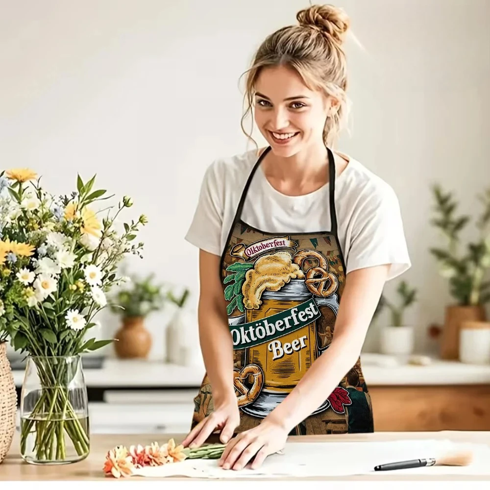 Schürze mit Lebensmittelmotiv, Langlebig & Fleckenresistent, für Küche, Restaurant, BBQ und Zuhause
