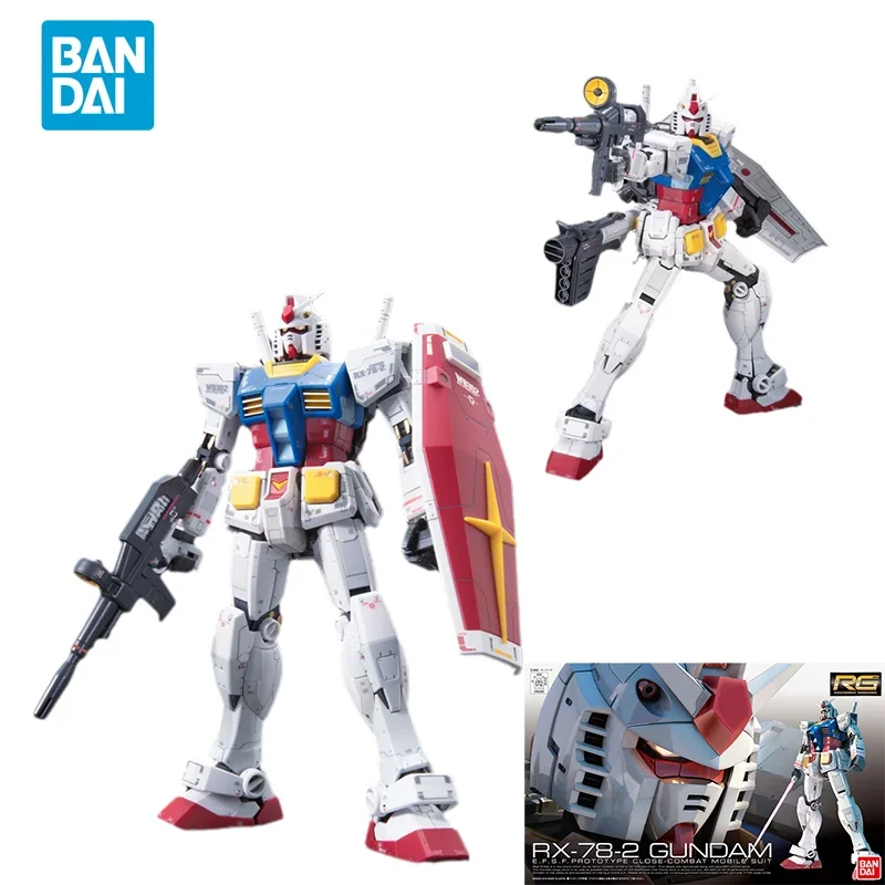 Spot Direct Delivery Bandai Original Anime Collectible GUNDAM Model RG RX-78-2 GUNDAM Action Figure Assembly Toys For Kids