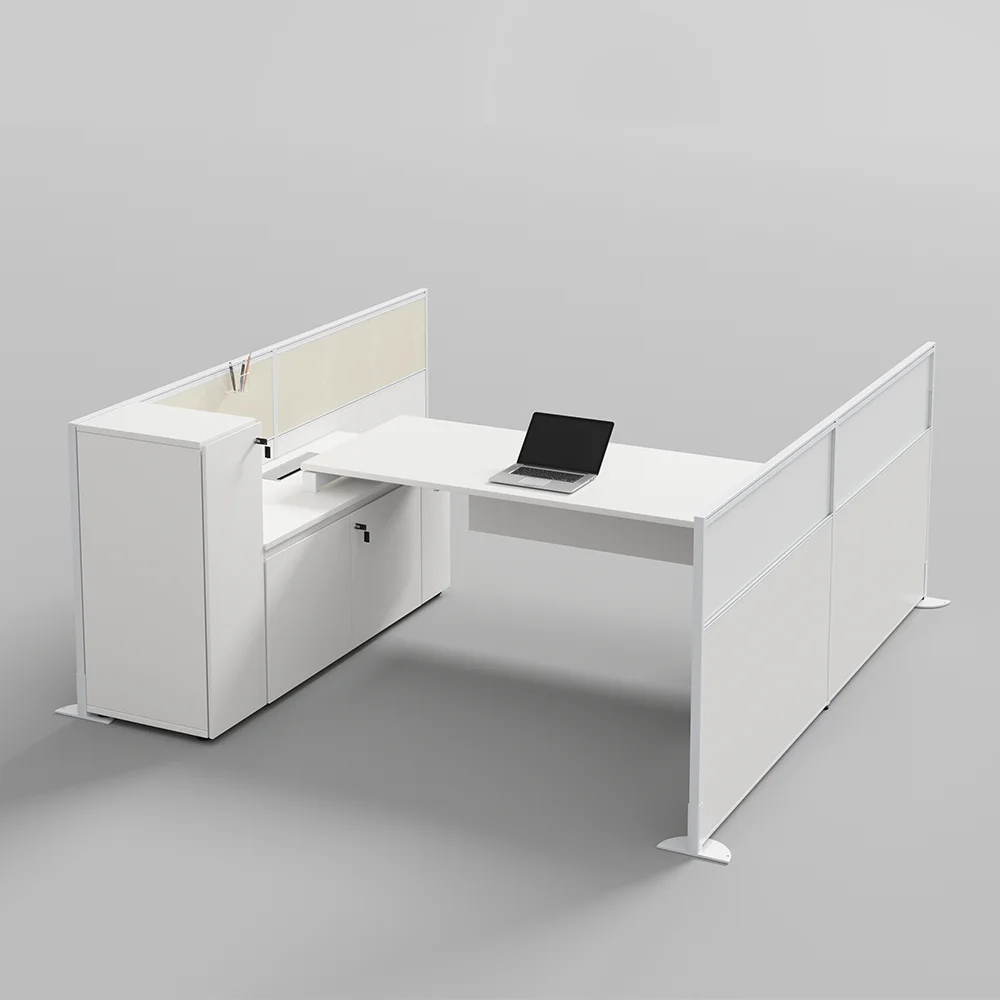 Novel Design Customized Colors Staff Furniture 8 Seater Workstation Office Desk