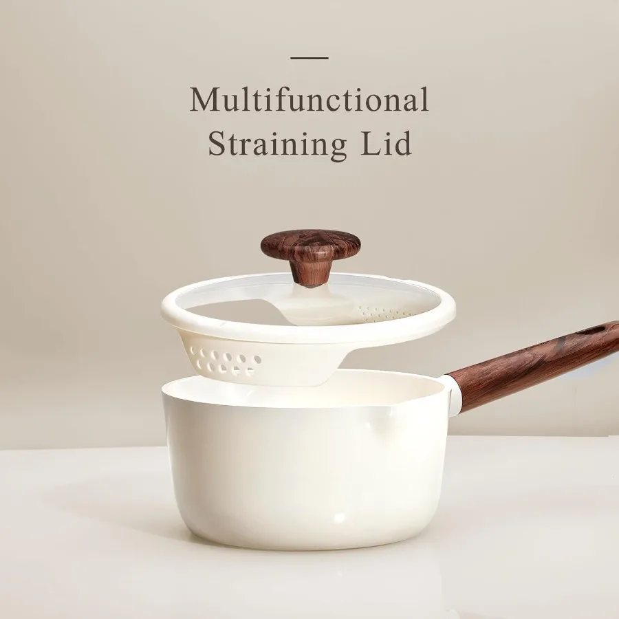 14Piece Ceramic Cookware Set with NonStick NonToxic Healthy InductionCompatible Pots and Pans for Everyday Kitchen Use PFAS and